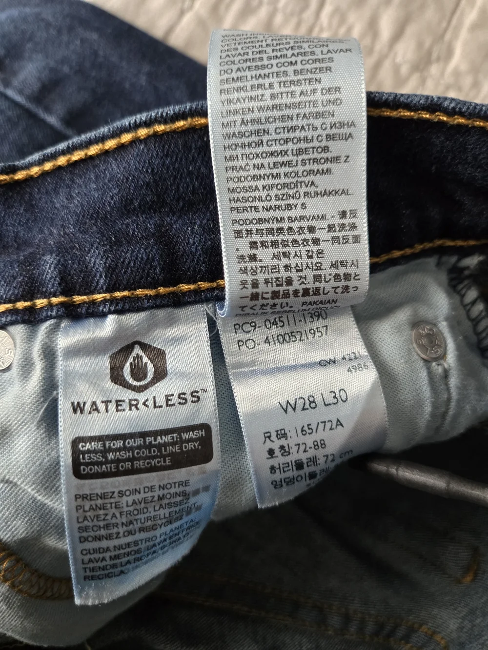 Levi's 511 Slim Fit Men's Jeans 28x30 Dark Wash Blue Denim Stretch